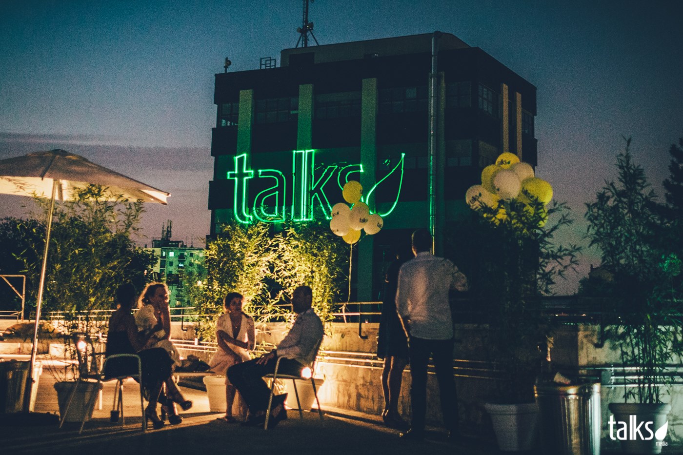 Talks party 2016 - laser projection