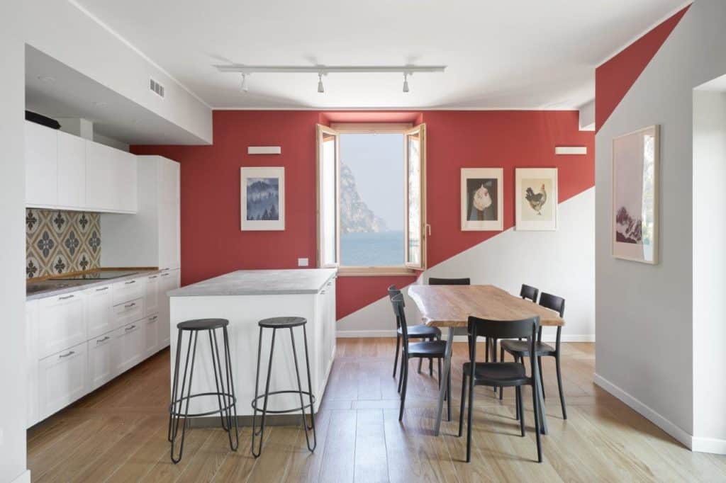 Kitchen In North Wind Apartments In Campione Del Garda | Lake Garda